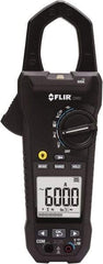 FLIR - CM82, CAT III, Digital True RMS Clamp Meter with 1.45" Clamp On Jaws - 1000 VAC/VDC, 600 AC/DC Amps, Measures Voltage, Capacitance, Current, Frequency, Resistance - Apex Tool & Supply