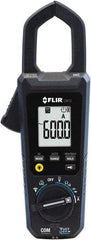 FLIR - CM72, CAT IV, Digital True RMS Auto Ranging Clamp Meter with 1.38" Clamp On Jaws - 600 VAC/VDC, 600 AC Amps, Measures Voltage, Capacitance, Continuity, Current, Frequency, Resistance - Apex Tool & Supply