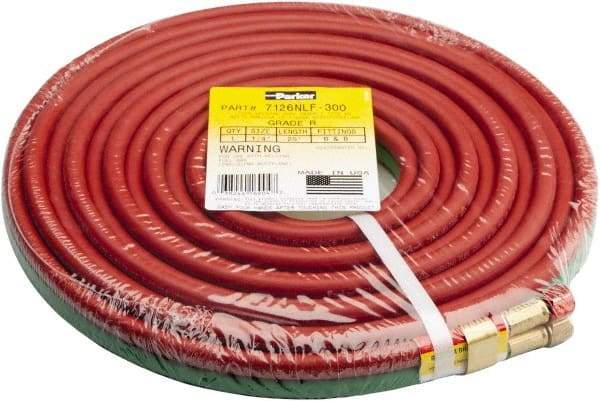 Parker - Welding Hose Inside Diameter (Inch): 1/4 Outside Diameter (Decimal Inch): 0.5310 - Apex Tool & Supply