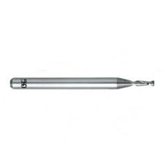 0.015 Dia. x 1-1/2 Overall Length 2-Flute Square End Solid Carbide SE End Mill-Round Shank-Center Cutting-Uncoated - Apex Tool & Supply