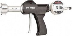 Starrett - Electronic Bore Gages Type: Pistol Grip Electronic Bore Gage Minimum Measurement (Decimal Inch): 1.3750 - Apex Tool & Supply