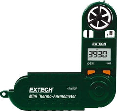 Extech - Airflow Meters & Thermo-Anemometers Type: Thermo-Anemometer Maximum Air Velocity ft/min (Feet): 3937 - Apex Tool & Supply