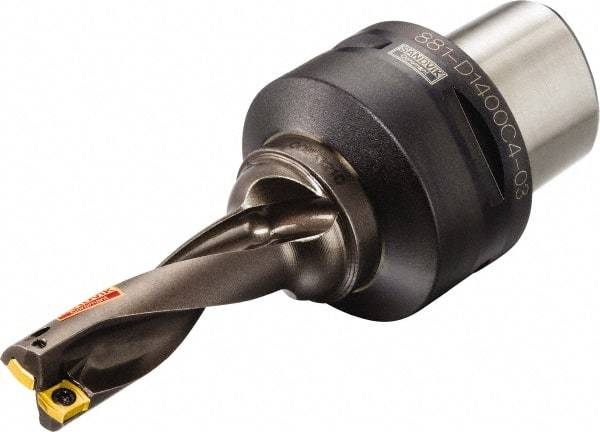 Sandvik Coromant - 64mm Max Drill Depth, 3xD, 20mm Diam, Indexable Insert Drill - 2 Inserts, C4 Modular Connection Shank - Apex Tool & Supply