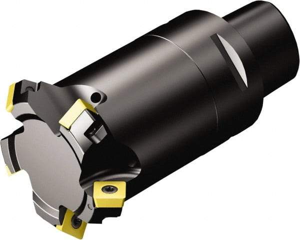 Sandvik Coromant - 40.5mm Cut Diam, 40mm Arbor Hole, 5.47mm Max Depth of Cut, 45° Indexable Chamfer & Angle Face Mill - 5 Inserts, 495-09T3M-XL Insert, Right Hand Cut, Through Coolant, Series CoroMill 495 - Apex Tool & Supply