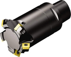 Sandvik Coromant - 40.5mm Cut Diam, 40mm Arbor Hole, 5.47mm Max Depth of Cut, 45° Indexable Chamfer & Angle Face Mill - 5 Inserts, 495-09T3M-XL Insert, Right Hand Cut, Through Coolant, Series CoroMill 495 - Apex Tool & Supply