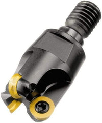 Sandvik Coromant - 4 Inserts, 1.1811" Cutter Diam, 0.2362" Max Depth of Cut, Indexable High-Feed Face Mill - 2.7165" High, R300..Txx Toolholder, R300-1240.. Inserts, Series CoroMill 300 - Apex Tool & Supply