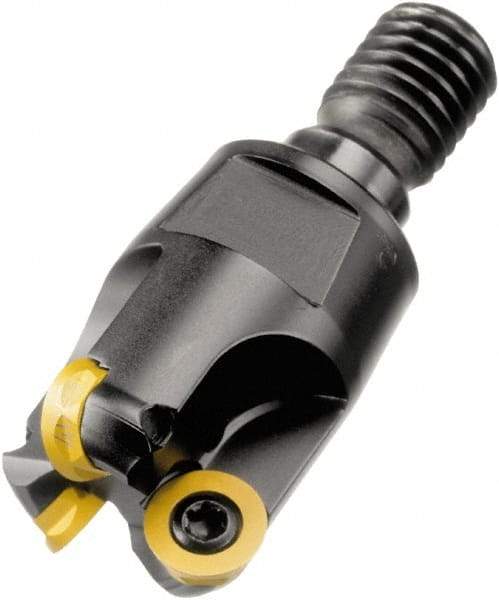 Sandvik Coromant - 2 Inserts, 0.4724" Cutter Diam, 0.2362" Max Depth of Cut, Indexable High-Feed Face Mill - 2.2441" High, R300..Txx Toolholder, R300-1240.. Inserts, Series CoroMill 300 - Apex Tool & Supply