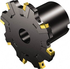 Sandvik Coromant - 60 Connection, 244mm Cutter Diam, 2.3622" Hole Diam, 16 Tooth Indexable Slotting Cutter - R331.52..Qxx..R Toolholder, N331.1A-11 Insert, Right Hand Cutting Direction - Apex Tool & Supply