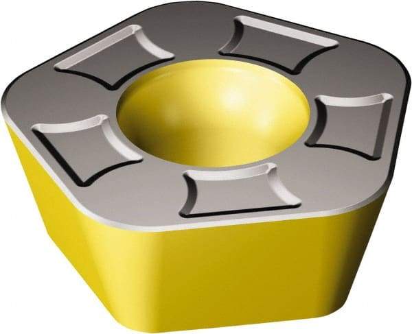 Sandvik Coromant - 419N140530 KH Grade 3330 Carbide Milling Insert - TiCN/Al2O3/TiN Finish, 5.56mm Thick, 14mm Inscribed Circle, 3mm Corner Radius - Apex Tool & Supply