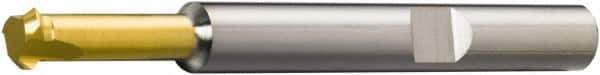 Sandvik Coromant - 326-CH Grade 1025 Carbide Chamfer Milling Tip Insert - TiCN/TiN Finish, 3 Flutes, 5.8mm Cutting Diam, 0.6mm Depth of Cut, 0° Helix - Apex Tool & Supply