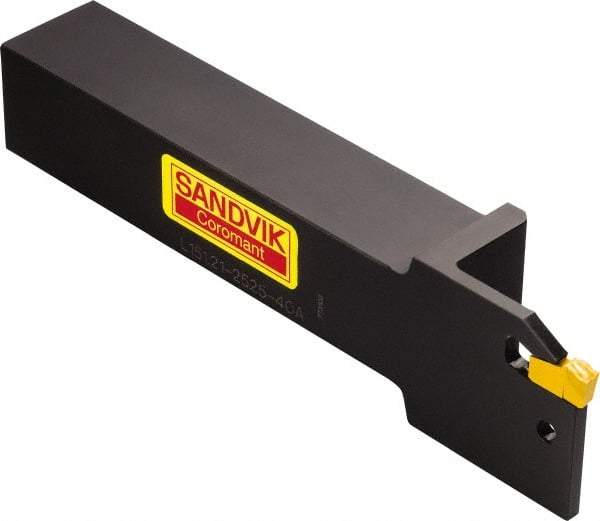 Sandvik Coromant - R/L151.21, Internal, Left Hand, 32mm Max Depth of Cut, Indexable Grooving Tool Holder - N151.2-400- 5E Insert Compatibility, 25mm Shank Height, 25mm Shank Width, 150mm OAL - Apex Tool & Supply
