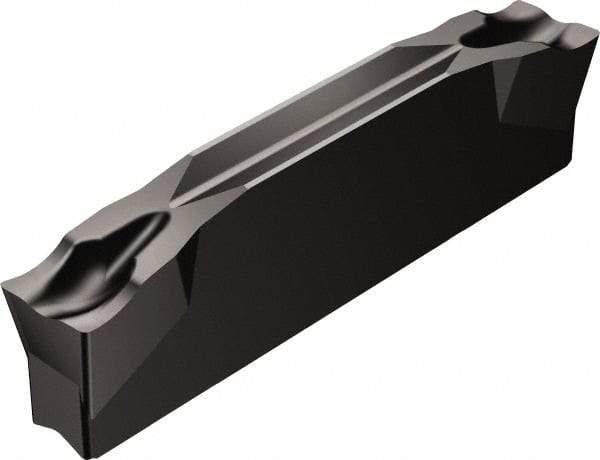 Sandvik Coromant - L123G2G CM 3115 Grade, 0.1181" Cutting Width, Carbide Cutoff Insert - 5° Left Hand Lead Angle, 0.0079" Cnr Rad, TiCN/Al2O3 Coated - Apex Tool & Supply