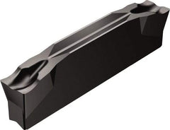 Sandvik Coromant - L123G2G CM 3115 Grade, 0.1181" Cutting Width, Carbide Cutoff Insert - 5° Left Hand Lead Angle, 0.0079" Cnr Rad, TiCN/Al2O3 Coated - Apex Tool & Supply