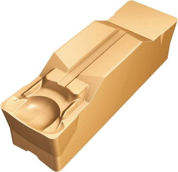 Sandvik Coromant - R1N123 GM Grade 1125, 12mm Cutting Width Carbide Grooving Insert - Neutral, 0.8mm Corner Radius, TiAlN Finish - Apex Tool & Supply