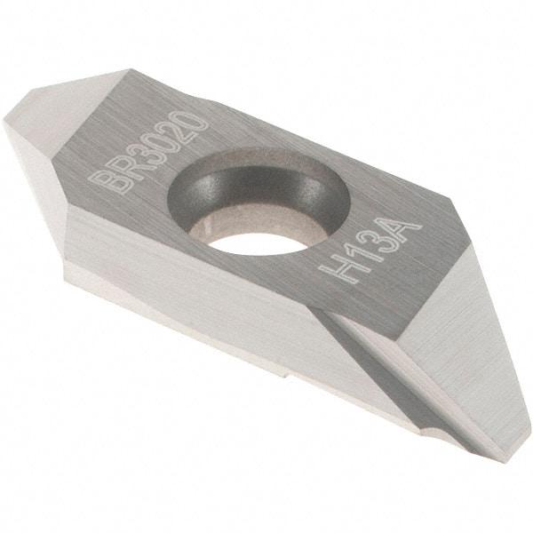 Sandvik Coromant - MABR3020 Grade H13A Carbide Turning Insert - Uncoated, Parallelogram, 1/8" Thick, 0.2mm Corner Radius - Apex Tool & Supply