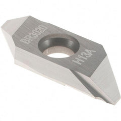 Sandvik Coromant - MABR3020 Grade H13A Carbide Turning Insert - Uncoated, Parallelogram, 1/8" Thick, 0.2mm Corner Radius - Apex Tool & Supply