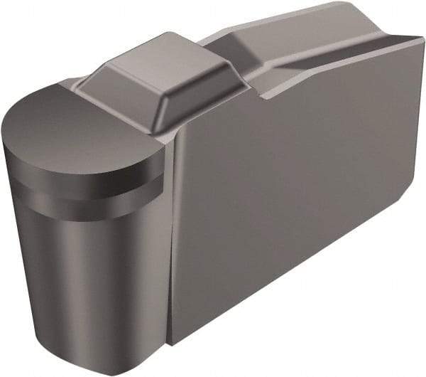 Sandvik Coromant - 30N151.2-A..F-P Grade CD10, Carbide Grooving Insert - 1.27mm Max Depth of Cut, Neutral, 1.59mm Corner Radius, Uncoated - Apex Tool & Supply