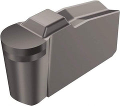 Sandvik Coromant - 30N151.2-A..F-P Grade CD10, Carbide Grooving Insert - 1.27mm Max Depth of Cut, Neutral, 1.59mm Corner Radius, Uncoated - Apex Tool & Supply