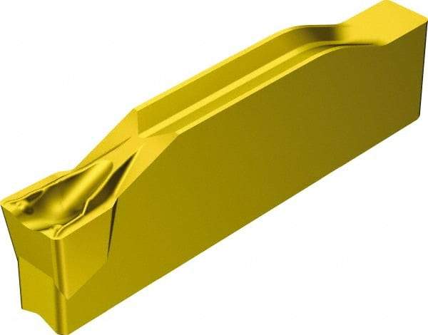 Sandvik Coromant - 300N123G1 TF Grade 2135, 3mm Cutting Width Carbide Grooving Insert - 1.8mm Max Depth of Cut, Neutral, 0.3mm Corner Radius, TiCN/Al2O3/TiN Finish - Apex Tool & Supply