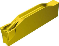 Sandvik Coromant - 300N123G1 TF Grade 2135, 3mm Cutting Width Carbide Grooving Insert - 1.8mm Max Depth of Cut, Neutral, 0.3mm Corner Radius, TiCN/Al2O3/TiN Finish - Apex Tool & Supply