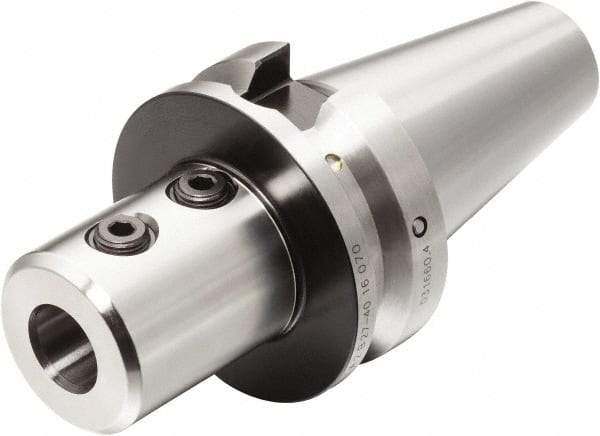 Sandvik Coromant - 40;50;50 System Size, Modular Tool Holding System Adapter - 105mm Projection, 3" Body Diam, 8.1417" OAL, Through Coolant - Exact Industrial Supply