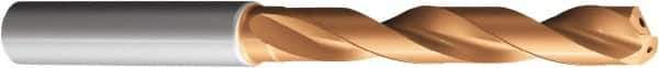 Sandvik Coromant - 7.1mm 140° Solid Carbide Jobber Drill - TiAlN Finish, Right Hand Cut, Cylindrical Shank, 91mm OAL - Apex Tool & Supply