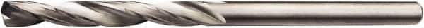 Sandvik Coromant - 2.5mm 135° Solid Carbide Jobber Drill - None Finish, Right Hand Cut, Spiral Flute, Straight Shank, 4" OAL - Apex Tool & Supply