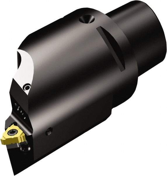 Sandvik Coromant - Insert Style Cx-266RS..HP, 100mm Head Length, Right Hand Cut, External Modular Threading Cutting Unit Head - System Size C6, 16mm Center to Cutting Edge, Series CoroThread 266 - Apex Tool & Supply