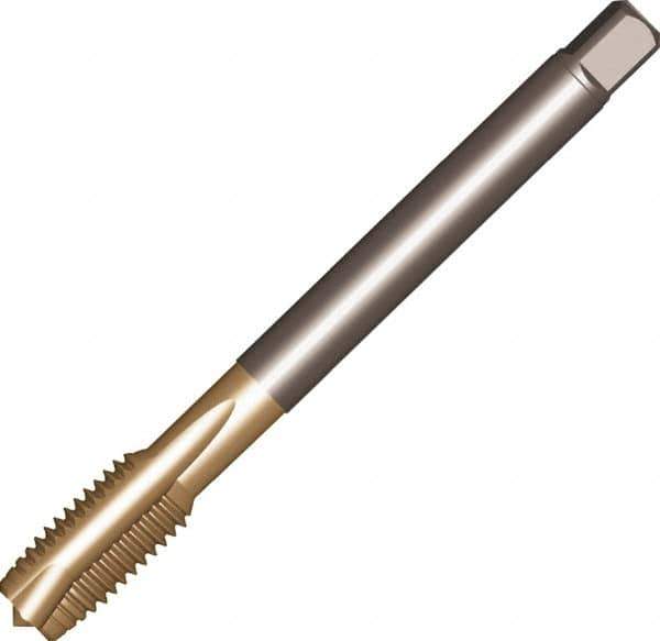 Sandvik Coromant - M16x2.00 Metric, 3 Flute, Uncoated, High Speed Steel Spiral Point Tap - Plug Chamfer, Right Hand Thread, 110mm OAL, 23.1mm Thread Length, 12.19mm Shank Diam, 6H Class of Fit, Series CoroTap 200 - Exact Industrial Supply