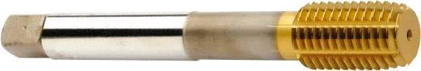 Sandvik Coromant - M12x1.75 M Metric 6HX Form Thread Forming Tap - High Speed Steel, TiN Finish, 111.92mm OAL, 23mm Thread Length, Right Hand Thread, Series CoroTap 400 - Apex Tool & Supply