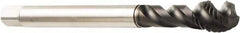 Sandvik Coromant - M16x1.00 Metric Fine 4 Flute 6HX Modified Bottoming Spiral Flute Tap - Solid Carbide, CoolTop Finish, 100mm OAL, Right Hand Flute, Right Hand Thread, Series CoroTap 300 - Apex Tool & Supply