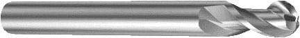 Sandvik Coromant - 16mm Diam, 23mm LOC, 2 Flute Solid Carbide Ball End Mill - 125mm OAL, 15.7mm Shank Diam, Ball Flute - Apex Tool & Supply