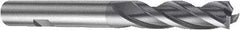Sandvik Coromant - 12mm, 3 Flute, Solid Carbide, Corner Radius End Mill - 100mm OAL, 30° Helix, Right Hand Flute, 38mm LOC, Right Hand Cut - Apex Tool & Supply