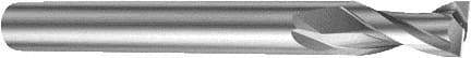 Sandvik Coromant - 8mm, 11mm LOC, 7.8mm Shank Diam, 100mm OAL, 2 Flute, Solid Carbide Square End Mill - Single End, Uncoated, Spiral Flute, 25° Helix, Right Hand Cut, Right Hand Flute, Series CoroMill Plura - Apex Tool & Supply