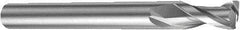 Sandvik Coromant - 8mm, 13mm LOC, 7.8mm Shank Diam, 100mm OAL, 2 Flute, Solid Carbide Square End Mill - Single End, Uncoated, Spiral Flute, 30° Helix, Right Hand Cut, Right Hand Flute, Series CoroMill Plura - Apex Tool & Supply