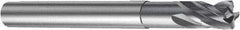 Sandvik Coromant - 8mm, 8mm LOC, 8mm Shank Diam, 80mm OAL, 4 Flute, Solid Carbide Square End Mill - Single End, TiAlN Finish, Spiral Flute, 30° Helix, Centercutting, Right Hand Cut, Right Hand Flute, Series CoroMill Plura - Apex Tool & Supply
