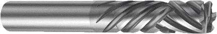 Sandvik Coromant - 1/4", 1" LOC, 1/4" Shank Diam, 3" OAL, 6 Flute, Solid Carbide Square End Mill - Single End, TiAlN Finish, Spiral Flute, 30° Helix, Right Hand Cut, Right Hand/Left Hand Flute, Series CoroMill Plura - Apex Tool & Supply
