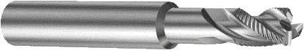 Sandvik Coromant - 12mm, 3 Flute, Single End, Solid Carbide, Corner Chamfer End Mill - 100mm OAL, Right Hand Flute, 16mm LOC, Right Hand Cut - Apex Tool & Supply
