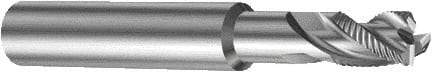 Sandvik Coromant - 8mm, 3 Flute, Solid Carbide, Corner Radius End Mill - 72mm OAL, 40° Helix, Right Hand Flute, 12mm LOC, Right Hand Cut - Apex Tool & Supply