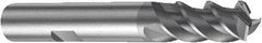 Sandvik Coromant - 4mm, 3 Flute, Solid Carbide, Corner Radius End Mill - 57mm OAL, 45° Helix, Right Hand Flute, 8mm LOC, Right Hand Cut - Apex Tool & Supply