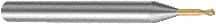 Sandvik Coromant - 0.8mm Diam, 0.5mm LOC, 2 Flute Solid Carbide Ball End Mill - AlCrN Finish, 45mm OAL, 4mm Shank Diam, Ball Flute - Apex Tool & Supply