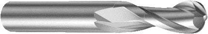 Sandvik Coromant - 16mm Diam, 29mm LOC, 2 Flute Solid Carbide Ball End Mill - 92mm OAL, 16mm Shank Diam, Ball Flute - Apex Tool & Supply