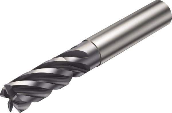 Sandvik Coromant - 5/16", 5 Flute, Single End, Solid Carbide, Corner Chamfer End Mill - 2-1/2" OAL, Right Hand Flute, 3/4" LOC, Right Hand Cut - Apex Tool & Supply
