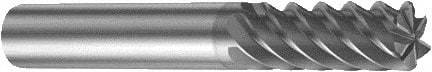 Sandvik Coromant - 6mm, 13mm LOC, 6mm Shank Diam, 57mm OAL, 6 Flute, Solid Carbide Square End Mill - Single End, TiAlN Finish, Spiral Flute, 50° Helix, Right Hand Cut, Right Hand Flute, Series CoroMill Plura - Apex Tool & Supply