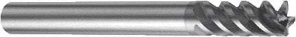 Sandvik Coromant - 8mm, 19mm LOC, 8mm Shank Diam, 80mm OAL, 4 Flute, Solid Carbide Square End Mill - Single End, TiAlN Finish, Spiral Flute, 50° Helix, Centercutting, Right Hand Cut, Right Hand Flute, Series CoroMill Plura - Apex Tool & Supply