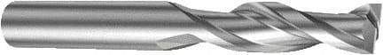 Sandvik Coromant - 4mm, 14mm LOC, 4mm Shank Diam, 50mm OAL, 2 Flute, Solid Carbide Square End Mill - Uncoated, 25° Helix, Centercutting, Right Hand Cut, Right Hand Flute, Series CoroMill Plura - Apex Tool & Supply
