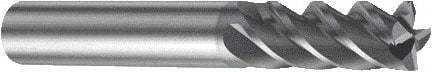 Sandvik Coromant - 2mm, 7mm LOC, 6mm Shank Diam, 57mm OAL, 4 Flute, Solid Carbide Square End Mill - Single End, TiAlN Finish, Spiral Flute, 45° Helix, Right Hand Cut, Right Hand Flute, Series CoroMill Plura - Apex Tool & Supply