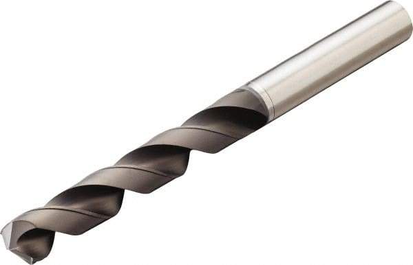 Sandvik Coromant - 4.76mm 130° Solid Carbide Jobber Drill - Diamond Finish, Right Hand Cut, Cylindrical Shank, 82mm OAL - Apex Tool & Supply