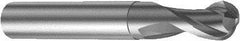 Sandvik Coromant - 8mm Diam, 8mm LOC, 2 Flute Solid Carbide Ball End Mill - 63mm OAL, 8mm Shank Diam, Ball Flute - Apex Tool & Supply