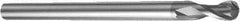 Sandvik Coromant - 3mm Diam, 5mm LOC, Solid Carbide Ball End Mill - 100mm OAL, 3mm Shank Diam, Ball Flute - Apex Tool & Supply